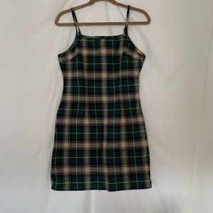 Nasty Gal plaid mini dress